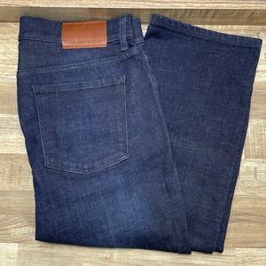 Mott & Bow 5 Pocket Straight Leg Denim Jeans Men's 32x34 Dark Blue 34" Inseam